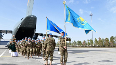 Первый отряд казахстанских миротворцев вернулся с Голанских высот