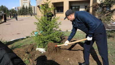 Полиция Астаны приняла участие в экоакции &quot;Таза Қазақстан&quot;