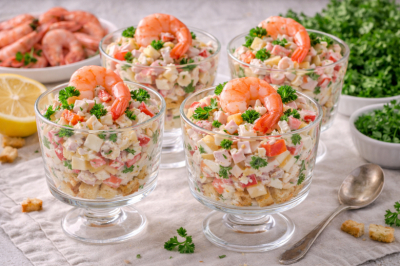 Порционный салат &laquo;Миллион&raquo; &mdash; нежный, воздушный и по-настоящему праздничный