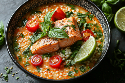 Этот кремовый том-ям с семгой и кокосом стал моим любимым обедом &mdash; рецепт с идеальным балансом вкусов