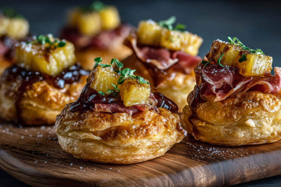 Эти слойки даже сфоткать не успеваю &mdash; сметают прямо из духовки: простой рецепт с карамельным ананасом