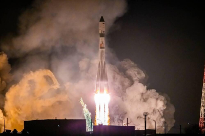 С космодрома Байконур стартовала ракета &quot;Союз-2.1а&quot; с грузовиком &quot;Прогресс МС-30&quot;